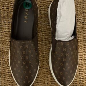 DKNY Men's Dark Brown Slip-On Loafers